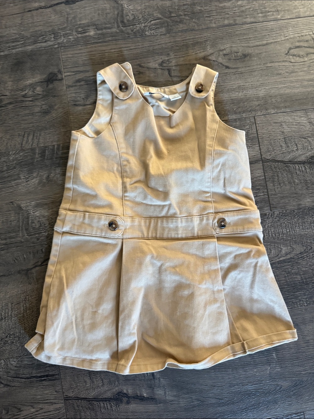 Janie and Jack Cream Pinafore Skirt Jumper